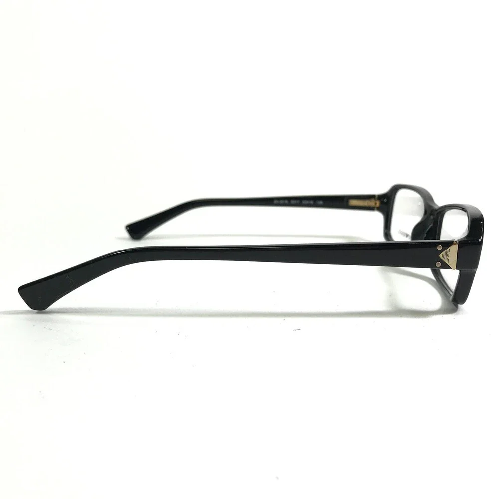 Emporio Armani Eyeglasses Frames EA3016 5017 Black Gold Rectangular 53-16-135